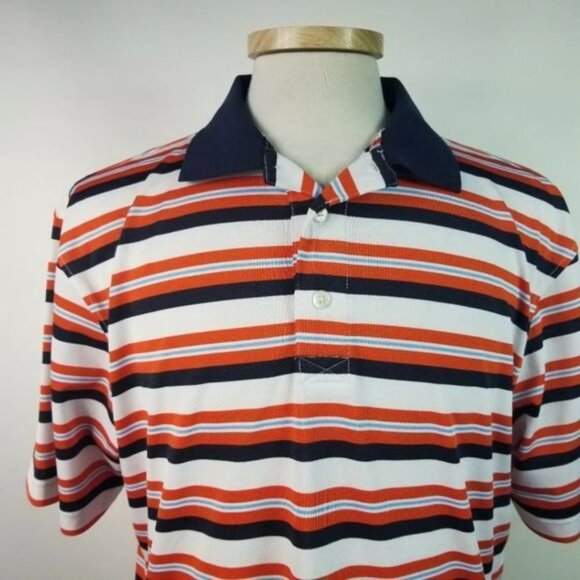 Footjoy Large Multi Color Striped Golf Shirt Polo - Picture 3 of 6